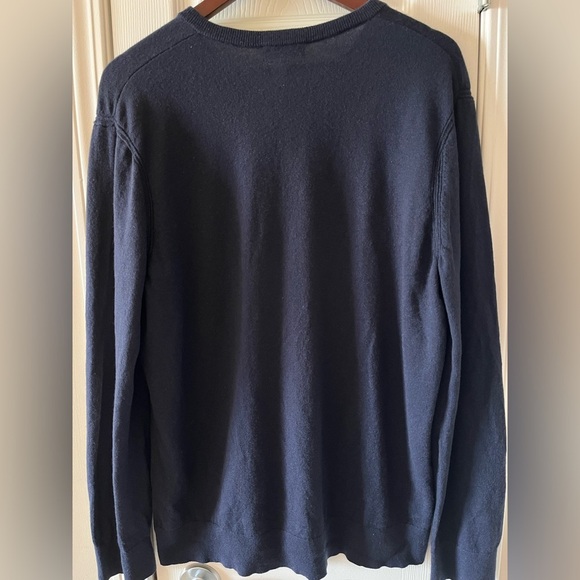 Mens Theory Merino Wool Blend V Neck Sweater XL - Picture 2 of 5